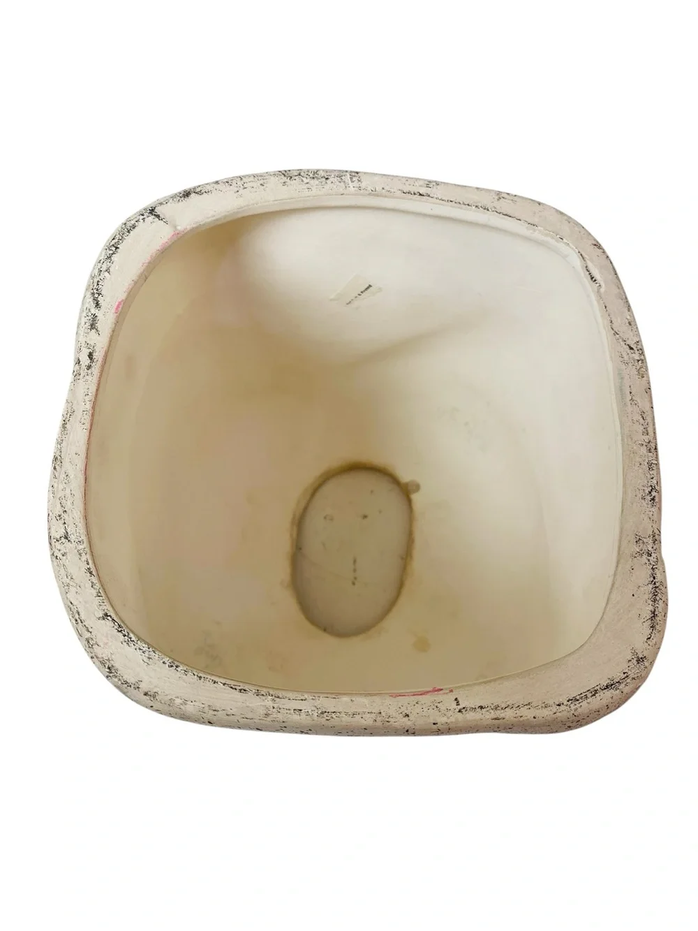 Ceramic Faux Stone Tissue Box Cover 6.5” x 6.5”